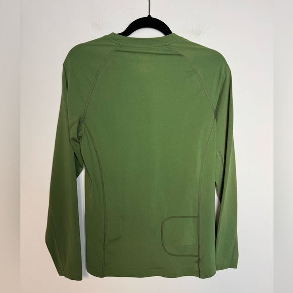 Coolibar Long Sleeve Performance Crew Neck Swim Shirt Rashguard Green Mens S - Picture 2 of 8